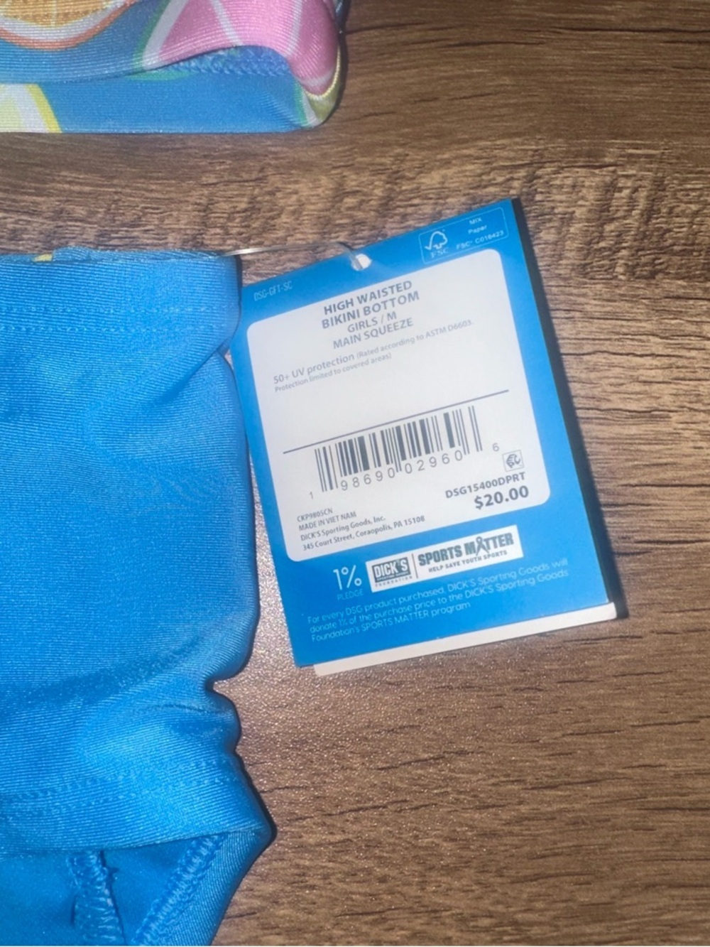 DSG girls bikini. Brand new. Top is a large and bottoms are a medium - Picture 5 of 7